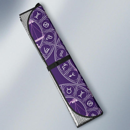 Libra Pattern Print Design 03 Car Sun Shades-JORJUNE.COM