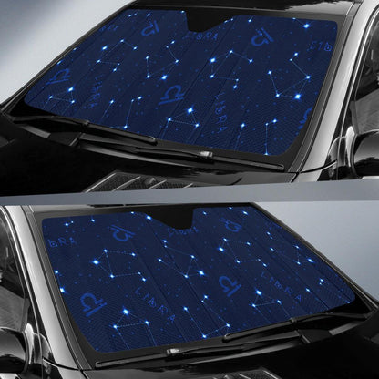 Libra Pattern Print Design 04 Car Sun Shades-JORJUNE.COM
