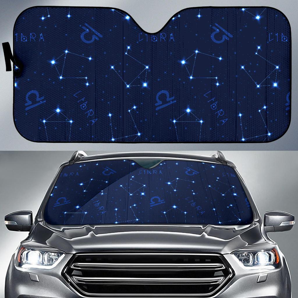 Libra Pattern Print Design 04 Car Sun Shades-JORJUNE.COM