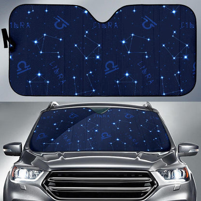 Libra Pattern Print Design 04 Car Sun Shades-JORJUNE.COM