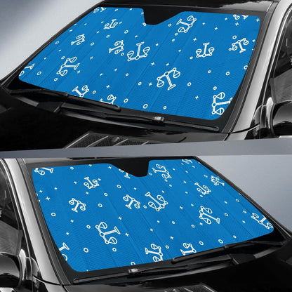 Libra Pattern Print Design 05 Car Sun Shades-JORJUNE.COM