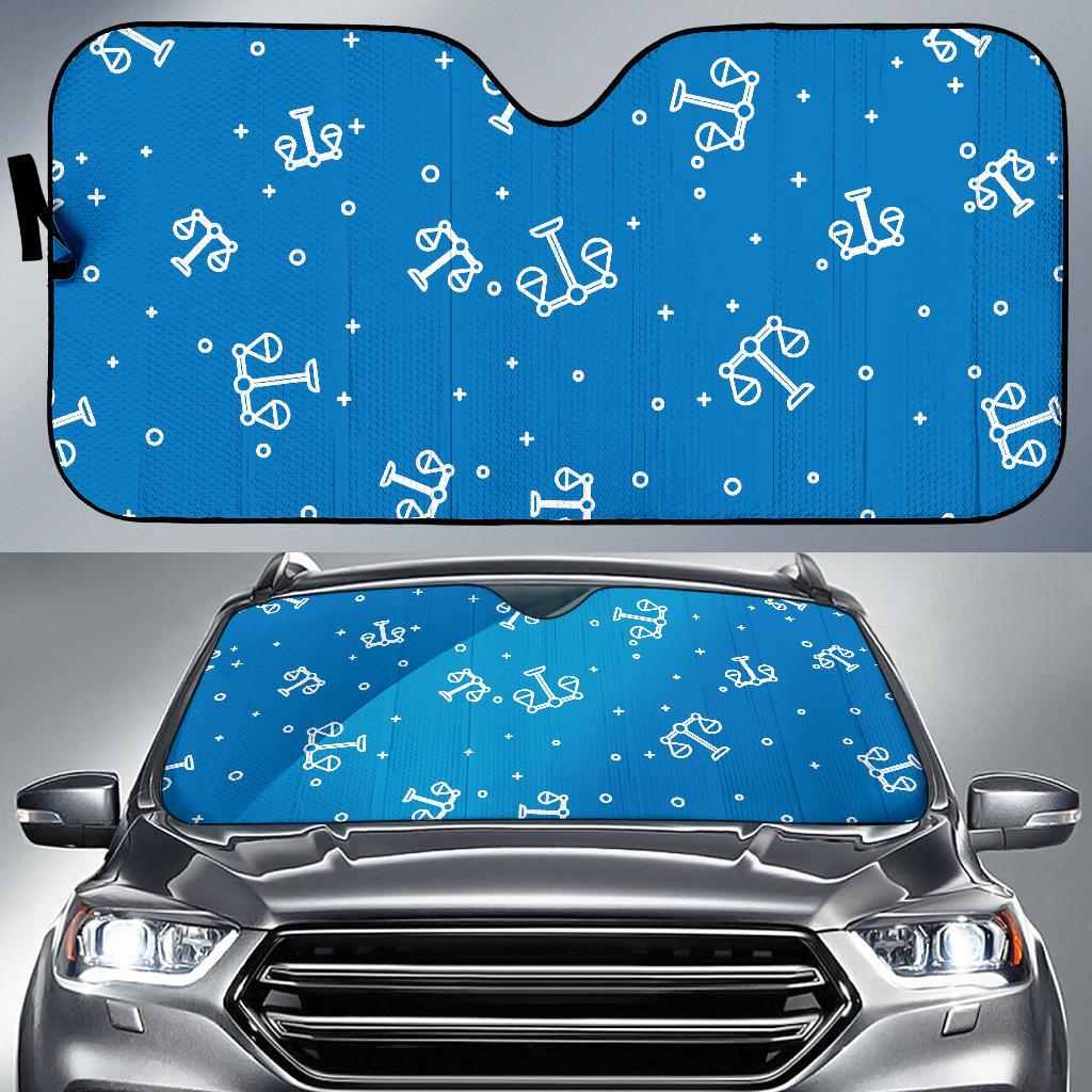 Libra Pattern Print Design 05 Car Sun Shades-JORJUNE.COM
