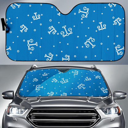 Libra Pattern Print Design 05 Car Sun Shades-JORJUNE.COM