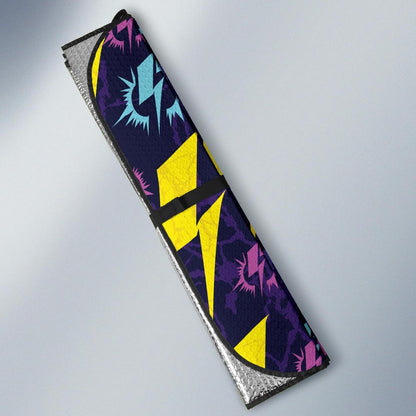 Lightning Thunder Pattern Print Design 01 Car Sun Shades-JORJUNE.COM