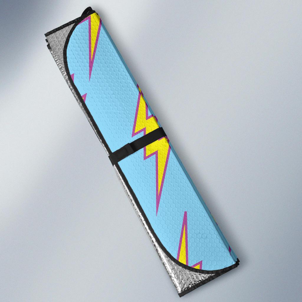 Lightning Thunder Pattern Print Design 02 Car Sun Shades-JORJUNE.COM