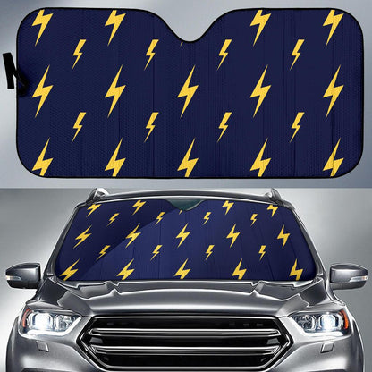 Lightning Thunder Pattern Print Design 03 Car Sun Shades-JORJUNE.COM