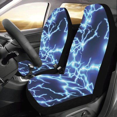 Lightning Thunder Pattern Print Design 04 Car Seat Covers (Set of 2)-JORJUNE.COM