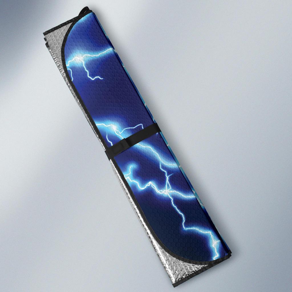 Lightning Thunder Pattern Print Design 04 Car Sun Shades-JORJUNE.COM