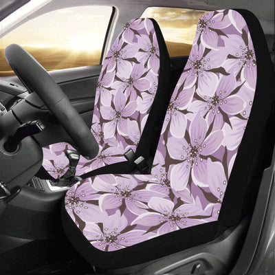 Lilac Pattern Print Design 01 Car Seat Covers (Set of 2)-JORJUNE.COM