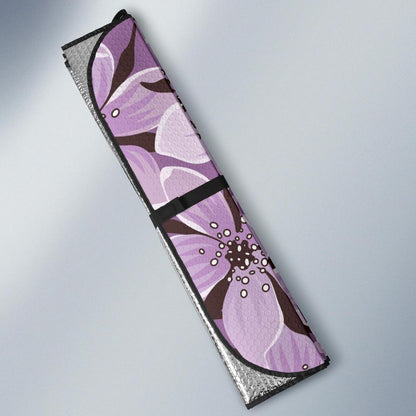 Lilac Pattern Print Design 01 Car Sun Shades-JORJUNE.COM