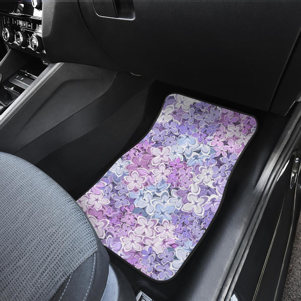 Lilac Pattern Print Design LI01 Car Floor Mats-JorJune.com