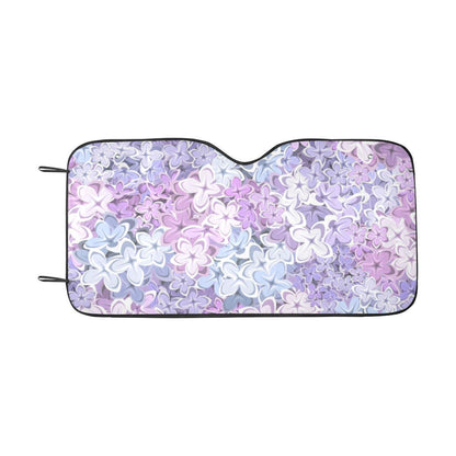 Lilac Pattern Print Design LI01 Car Sun Shade-JorJune
