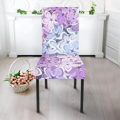 Lilac Pattern Print Design LI01 Dining Chair Slipcover-JORJUNE.COM