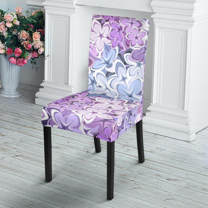 Lilac Pattern Print Design LI01 Dining Chair Slipcover-JORJUNE.COM