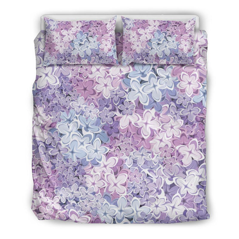 Lilac Pattern Print Design LI01 Duvet Cover Bedding Set-JORJUNE.COM