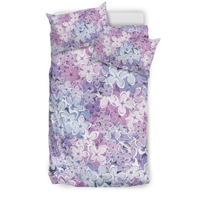 Lilac Pattern Print Design LI01 Duvet Cover Bedding Set-JORJUNE.COM