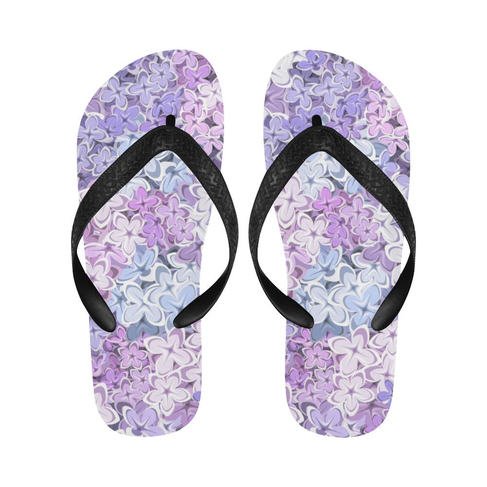 Lilac Pattern Print Design LI01 Flip Flops-JorJune