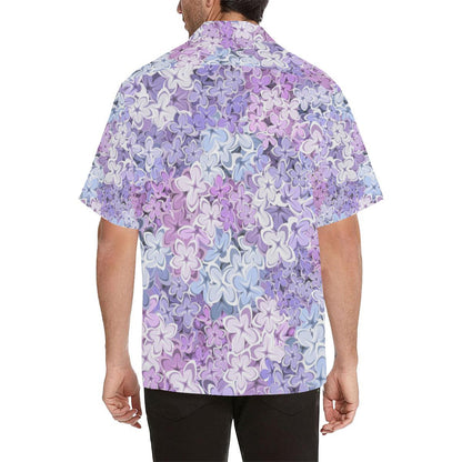 Lilac Pattern Print Design LI01 Men Hawaiian Shirt-JorJune