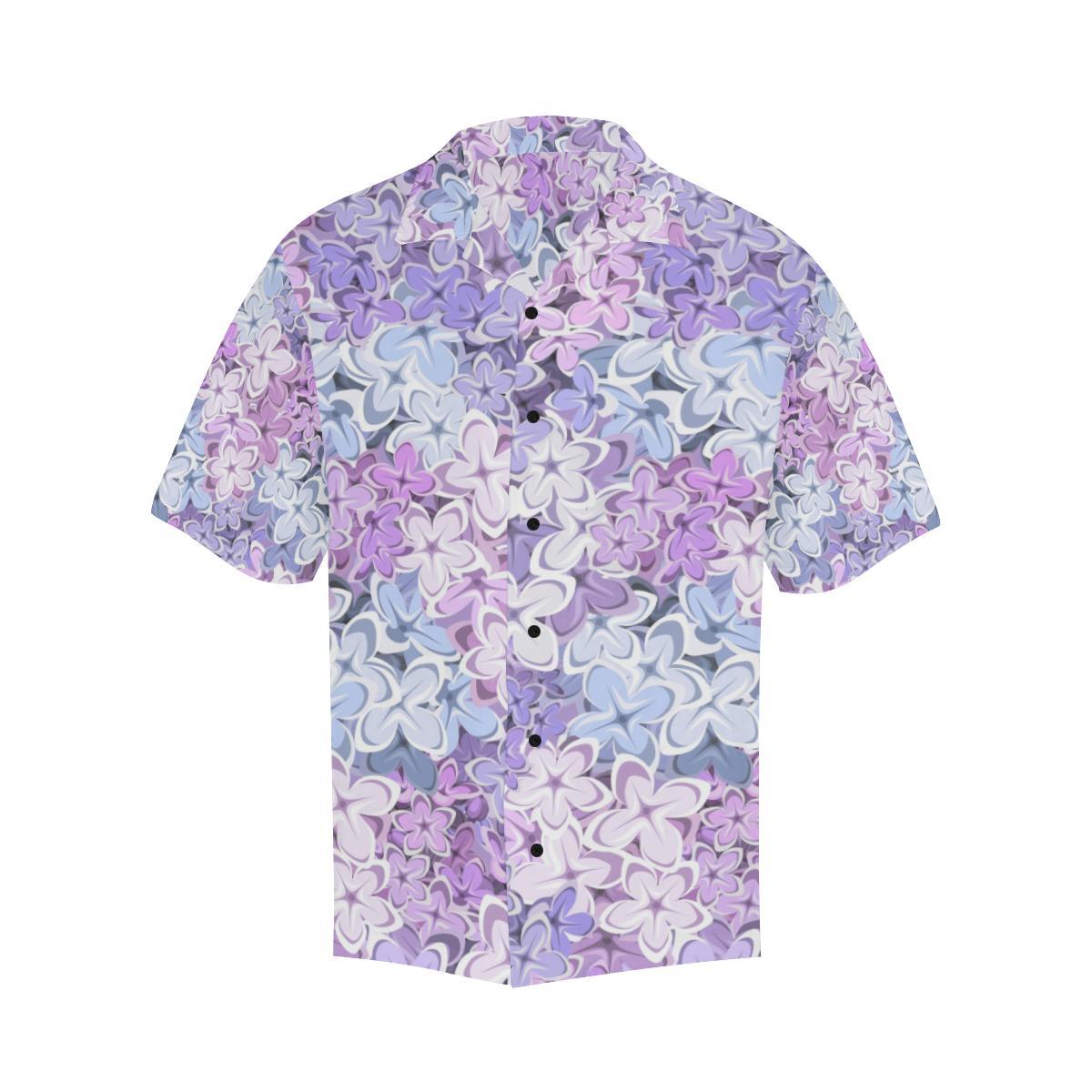 Lilac Pattern Print Design LI01 Men Hawaiian Shirt-JorJune