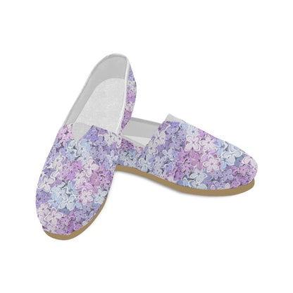 Lilac Pattern Print Design LI01 Women Casual Shoes-JorJune.com