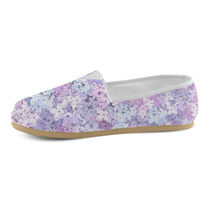 Lilac Pattern Print Design LI01 Women Casual Shoes-JorJune.com