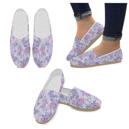 Lilac Pattern Print Design LI01 Women Casual Shoes-JorJune.com