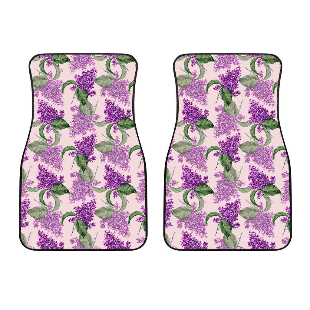 Lilac Pattern Print Design LI02 Car Floor Mats-JorJune.com