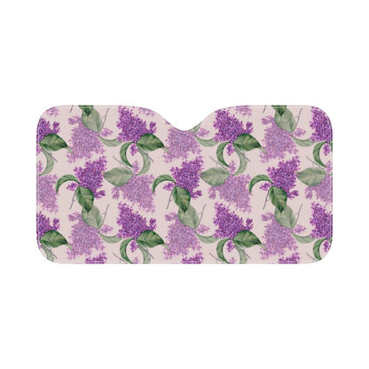 Lilac Pattern Print Design LI02 Car Sun Shade-JorJune