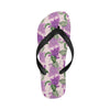 Lilac Pattern Print Design LI02 Flip Flops-JorJune