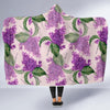 Lilac Pattern Print Design LI02 Hooded Blanket-JORJUNE.COM