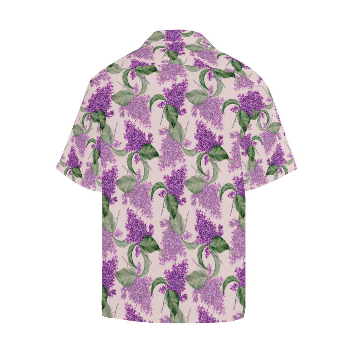 Lilac Pattern Print Design LI02 Men Hawaiian Shirt-JorJune