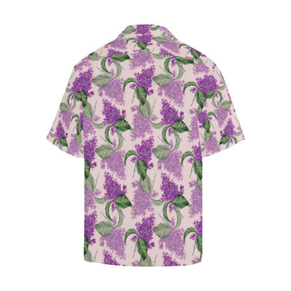 Lilac Pattern Print Design LI02 Men Hawaiian Shirt-JorJune