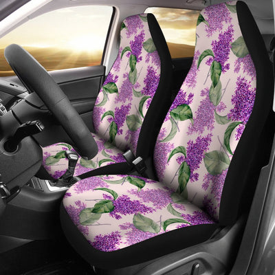 Lilac Pattern Print Design LI02 Universal Fit Car Seat Covers-JorJune