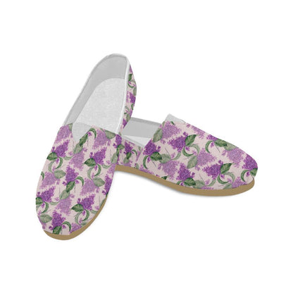 Lilac Pattern Print Design LI02 Women Casual Shoes-JorJune.com