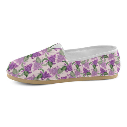 Lilac Pattern Print Design LI02 Women Casual Shoes-JorJune.com