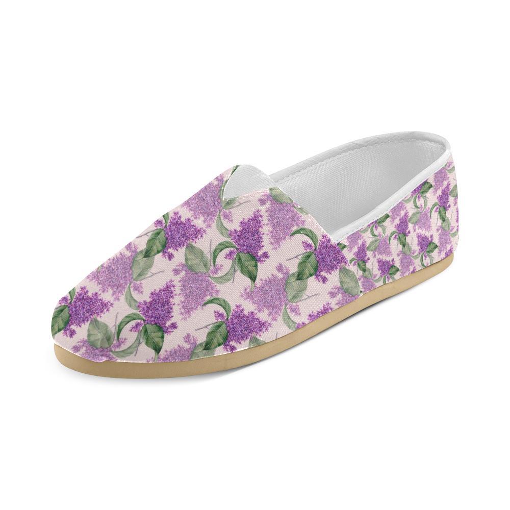 Lilac Pattern Print Design LI02 Women Casual Shoes-JorJune.com