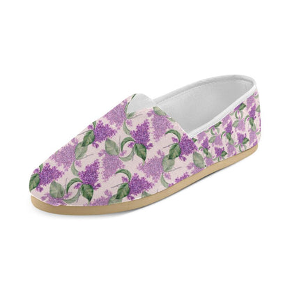 Lilac Pattern Print Design LI02 Women Casual Shoes-JorJune.com