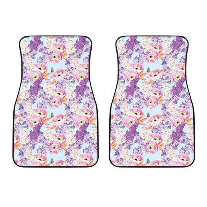 Lilac Pattern Print Design LI03 Car Floor Mats-JorJune.com