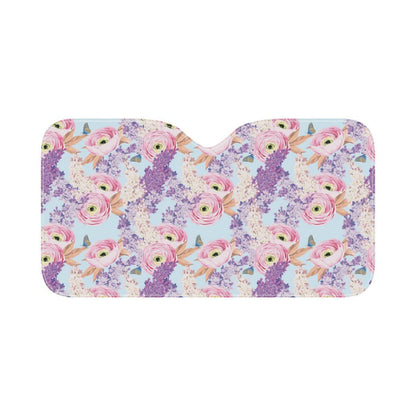 Lilac Pattern Print Design LI03 Car Sun Shade-JorJune