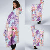 Lilac Pattern Print Design LI03 Hooded Blanket-JORJUNE.COM