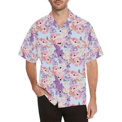 Lilac Pattern Print Design LI03 Men Hawaiian Shirt-JorJune