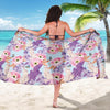 Lilac Pattern Print Design LI03 Sarong Pareo Wrap-JORJUNE.COM