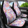 Lilac Pattern Print Design LI03 Universal Fit Car Seat Covers-JorJune