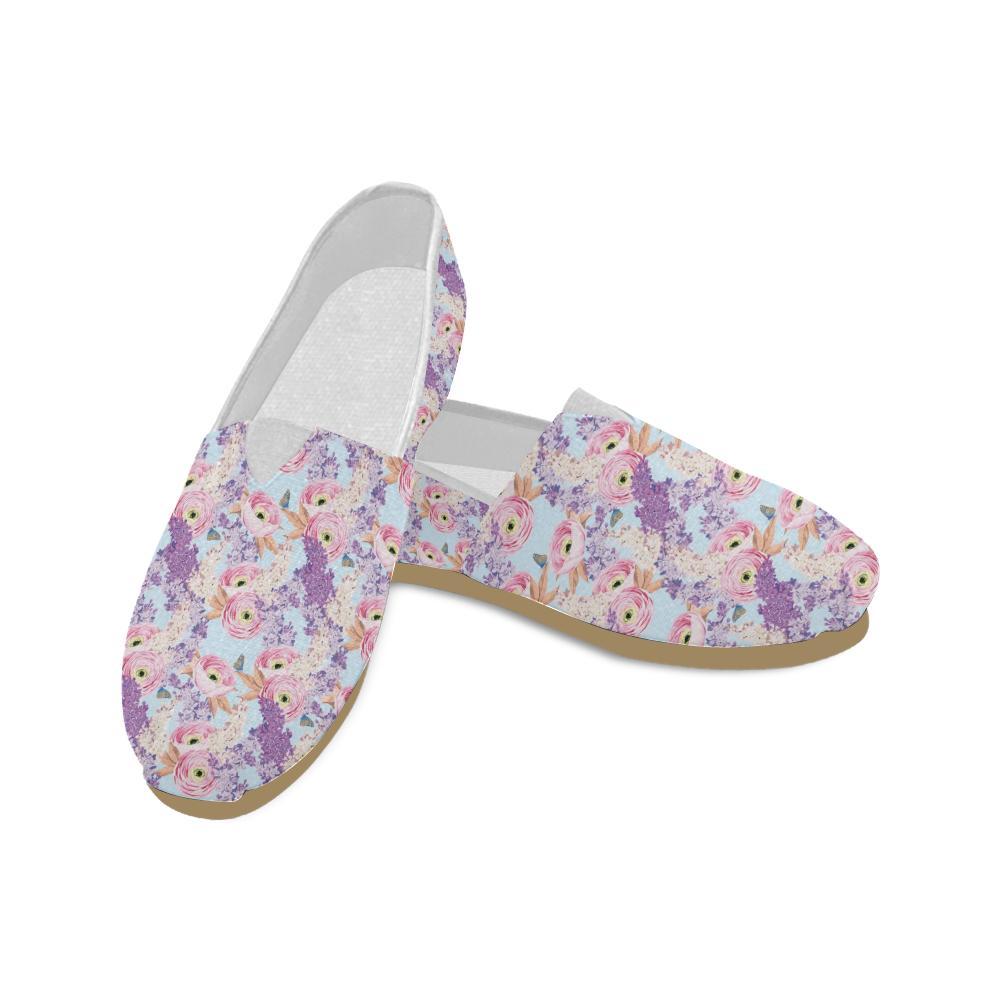 Lilac Pattern Print Design LI03 Women Casual Shoes-JorJune.com