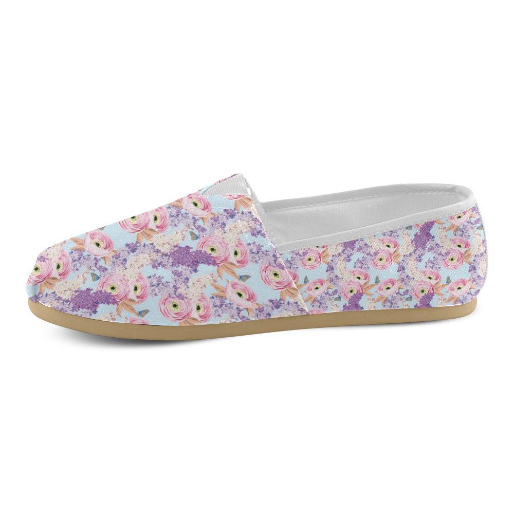 Lilac Pattern Print Design LI03 Women Casual Shoes-JorJune.com