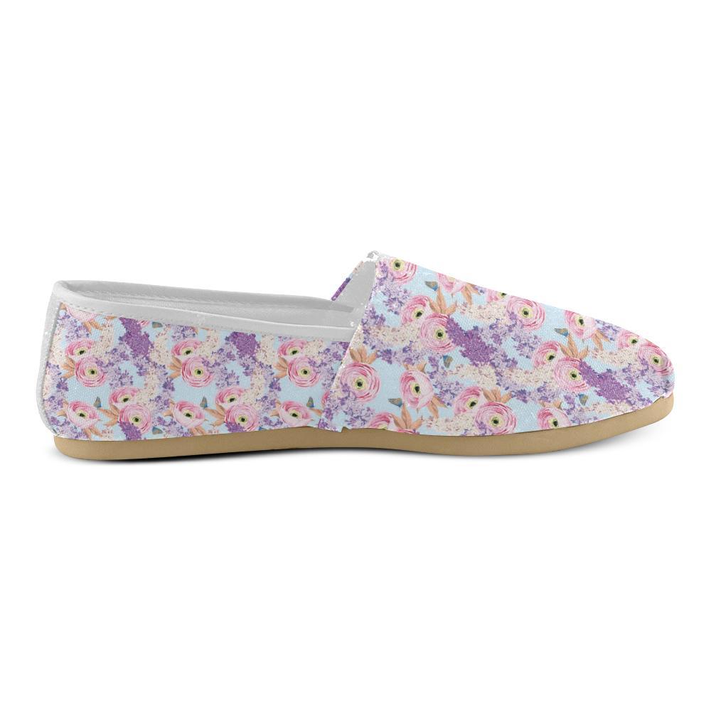Lilac Pattern Print Design LI03 Women Casual Shoes-JorJune.com