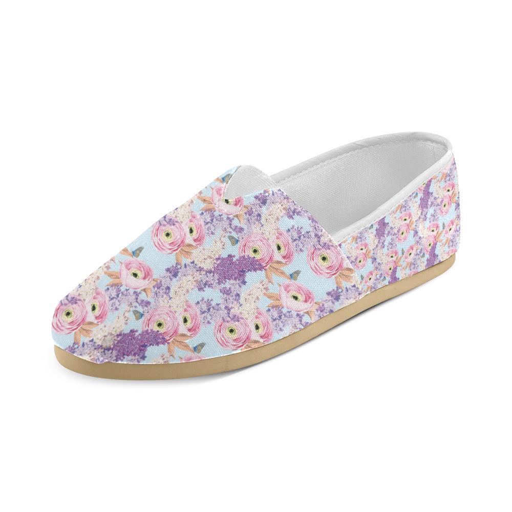 Lilac Pattern Print Design LI03 Women Casual Shoes-JorJune.com