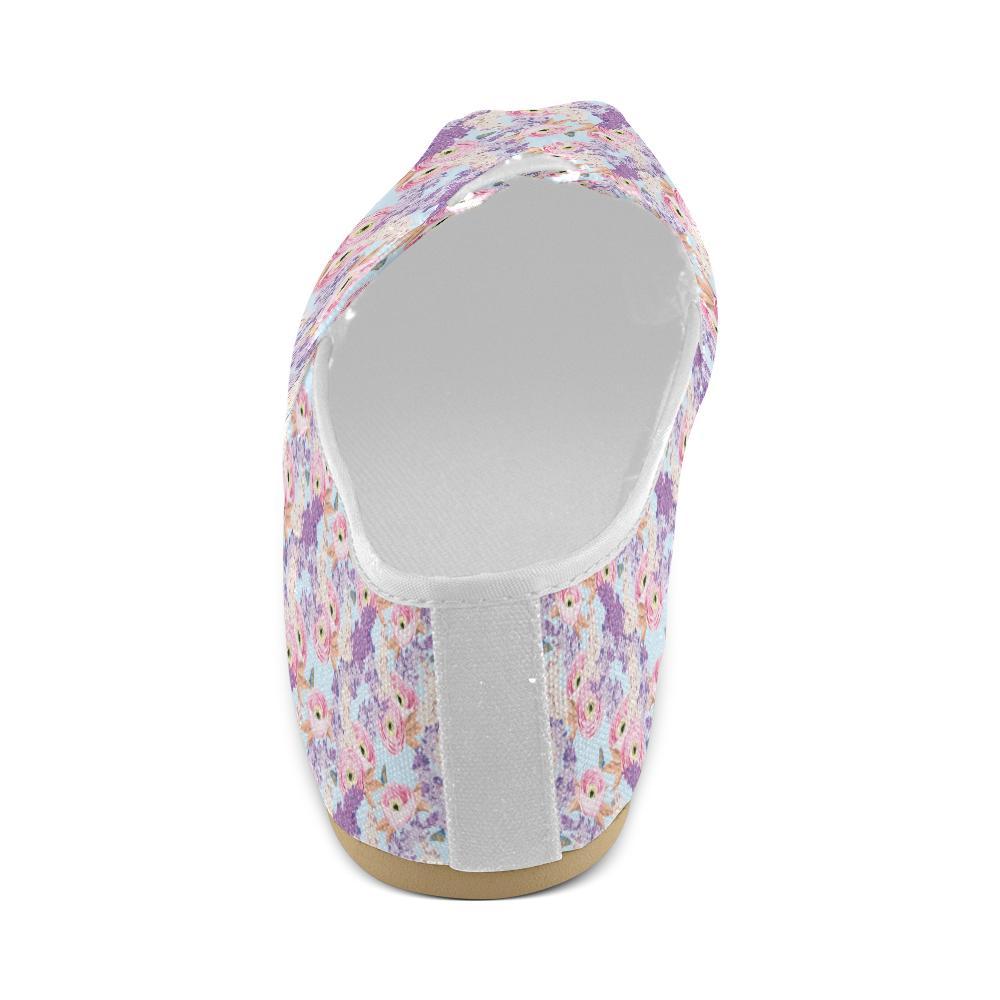 Lilac Pattern Print Design LI03 Women Casual Shoes-JorJune.com