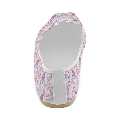 Lilac Pattern Print Design LI03 Women Casual Shoes-JorJune.com