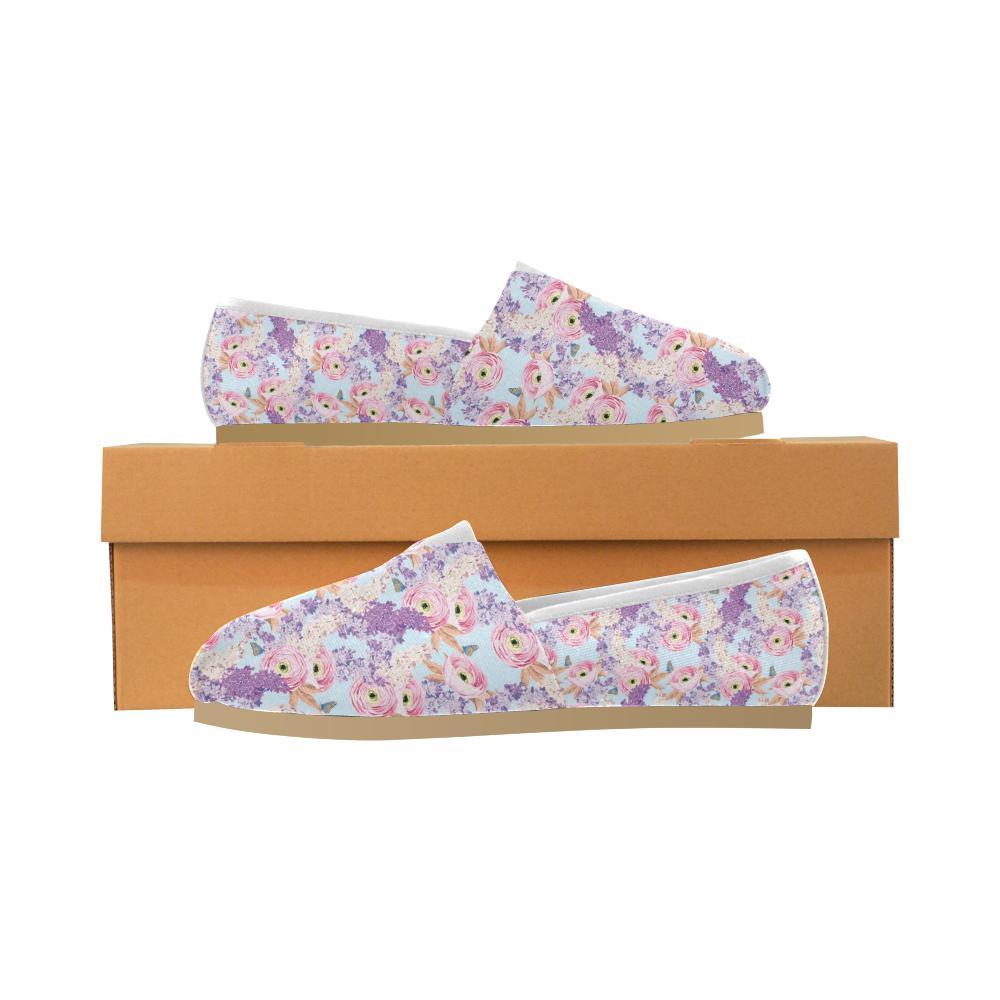 Lilac Pattern Print Design LI03 Women Casual Shoes-JorJune.com